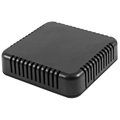 Cutie plastic, 80x80x20mm, ventilatie, 1551V4BK, HAMMOND