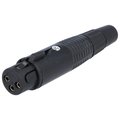 Conector XLR, mamă, 3 PINI, XLR-3G-G, NINIGI