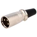Conector XLR, tată, 3 PINI, XLR-3W, NINIGI