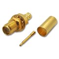 Conector coaxial, mufa SMA RP, tata, 18GHz, cablu RG58, RG58C, RSMA6411A1-3GT50G-1-50, AMPHENOL