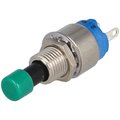 Intrerupator apasare, push, monostabil, OFF-(ON), verde, 9633NAB-G, APEM