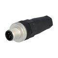 Conector M12, circular, 5 pini, tata, 4A, ELST5012PG7, HIRSCHMANN