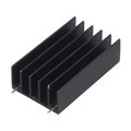 Radiator AL, TO220, TO247, 50x30x15mm, 6.6K/W, RAD-DY-GF/5