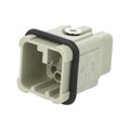 Conector HDC, 8 pini, 21x21, HD, HD-008-M, TE CONNECTIVITY