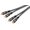 Cabluri montare amplificator auto, 2x2 RCA, 5m, CABLE-452/5-OFC-GD