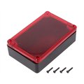 Cutie plastic, 80x120x36mm, rosu semitransparent, KM-76BKTRR, MASZCZYK