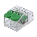 Conector terminal, cu maneta, pas 5.6mm, 20A, 300V, 1x2pini,  litat, solid, DG221-5.6-02P-17