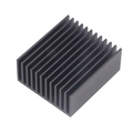 Radiator Al, natural, 50x45x22mm, negru, SK626/50/SL, FISCHER