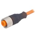 Cablu cu conector M12, circular, 4 pini, mama, 4A, 2m, RKT-4-07/2M, LUMBERG AUTOMATION