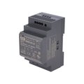 Sursa 24VDC, 2.5A, SINA, AC-DC, HDR-60-24, MEAN WELL