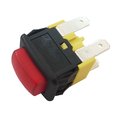 Push buton, SPST, cu revenire, ON-(OFF), 16A, 2 pini, rosu, orificiu montare 12.9mm x 19.8mm, MCPS-5-1M0-PNBR-SC(B0RE)