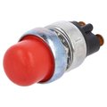 Intrerupator apasare, push, 60A, 12V, PST-NO, OFF-(ON), rosu, A2-19-14-A2