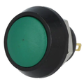Buton antivandal, OFF-(ON), 2A, verde, 36V, IP65, SPST-NO, M12, orificiu montare Ø12mm, GQ12B-10/J/G/A