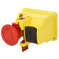 Intrerupator de siguranta, 2 pozitii, rosu, revenire prin rotire, IP55, GV2K04