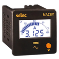 Ampermetru digital, 0-5000AAC, afisare setabila, 76x76mm, montare panou, MA2301-230V-CE