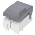 Push buton, tastatura, SPDT, ON-(ON), 4 pini, SER-GY-AU-OA, C&K