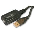 Repetor USB, USB-A tata/USB-A mama, extender activ, 10m, negru, USB2REP10