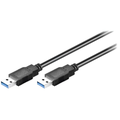 Cablu USB 3.0, 2xUSB A mufa, 0.5m, negru, 95716, GOOBAY