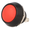 Buton antivandal, 2A, OFF-(ON), rosu, 36V, IP65, SPST-NO, M12, orificiu montare Ø12mm, GQ12B-10/R/A