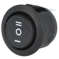 Comutator basculant, (ON)-OFF-(ON), 10A, 3 pini, SP3T, orificiu montare Ø20.2mm, R13-112I-BB-7D