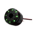 Sirena piezoelectrica, 12VDC, 5-15V, led verde, 2.8kHz, 105dB, PS-551DGQ, HITPOINT