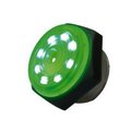 Buzzer piezoelectric, 12VDC, 3-15V, led verde, 3.5kHz, 95dB, PF-27A35EPDGQ, HITPOINT