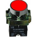 Buton industrial, rotund, monostabil, panou, ON-(OFF), 6A, rosu, NC, EL2-BA-42