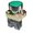 Buton industrial, rotund, monostabil, panou, OFF-(ON), 6A, verde, NO, EL2-BA-31