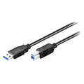 Cablu USB 3.0, USB A mufa, USB B mufa, 3m, negru, 93654, GOOBAY