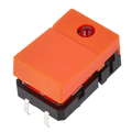 Microintrerupator tach monostabil, SPST-NO, 18x12mm, LED, portocaliu, B3J-2200
