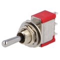 Intrerupator basculant, (ON)-OFF-(ON), 2A/250VAC, 5A/28VDC, 3 pini, SP3T, orificiu montare Ø6.35mm, 1MS4T1B1M1QE, MULTICOMP