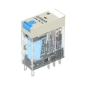 Releu 24VDC, 5A, DPDT, RM5, G2R-2-SNDI-24DC, OMRON