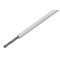 Cablu 1x1.5mm2, solid, izolatie silicon, alb, 500V, 180C, HEAT180SID-1.5WH