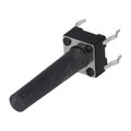 Microtach, push, 6x6mm, 19mm, SPST-NO, TACTM-619P-F