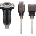 Kit Convertor USB-A - RS232 + prelungitor USB, serial, 1.5m, USB/RS232-C, GOOBAY
