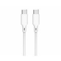 Cablu USB-C, USB-C, alb, 2m, alb,  60W, CABLE-USBC/USBC-2WE06