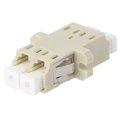 Conector cupla mama, fibra optica, multimod, duplex, LC, 2 cai, bej, A001-LC-DX-1158, FIBRAIN