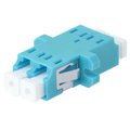 Conector cupla mama, fibra optica, multimod, duplex, LC, 2 cai, turcuoaz, A001-LC-DX-1168, FIBRAIN