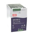 Sursa 24VDC, 20A, intrare trifazat, 180-550VAC, releu iesire, RAIL, semnalizare NO, WDR-480-24, MEAN WELL