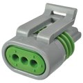 Conector 14A, mama, soclu, auto, cablu-cablu, 3 pozitii, gri, 12162280, APTIV