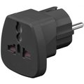 Adaptor universal, EU, UK, max 250VAC, 16A, ADAPT-PLUG-UNIV/EU/BK