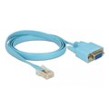 Adaptor RS-232 DB9 mama, serial, RS-232 RJ45 tata, 1m, DELOCK-63341, DELOCK