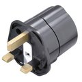 Adaptor universal, stecher, UK, negru, 13A, VIVANCO-28699, VIVANCO