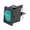 Intrerupator basculant, ON-OFF, 10A, 4 pini, verde, DPST, orificiu montare 19.3x12.9mm, H8553VBBG3076W, BULGIN