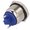 Buton antivandal, OFF-(ON), IP65, SPTS-NO, M19, orificiu montare Ø19mm, GQ19B-10/J/N