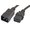 Cablu alimentare, IEC C19 mama, IEC C20 tata, negru, 1m, 16A, PEL01247, PRO ELEC