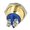 Buton antivandal, OFF-(ON), IP65, SPST-NO, M16, orificiu montare Ø16mm, V16-10H-G
