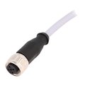 Cablu senzor, mufa M12, circular, 4 pini, mama, 2m, 21348500484020, HARTING