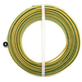 Conductor 2.5mm2, litat, izolat, PVC, MYF, galben-verde, H07V-U2.5