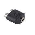 Adaptor jack 3.5mm, mama, 2 x jack RCA, mama, mono, adaptor, ADAP-0311S